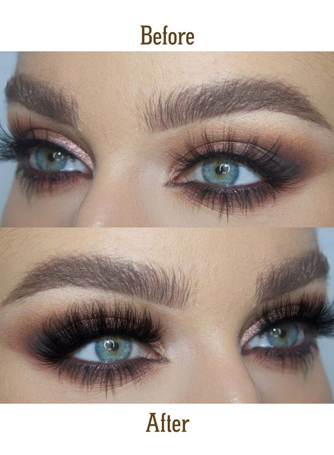 Eyelashes Mink Lashes Fluffy Natural Look Wispy Full Eye Lashes 8D 20 mm Long C Curl Strip Eyelashes Pack 10 Pairs Reusable Fake Eyelashes That Look Like Extensions by GODDVENUS