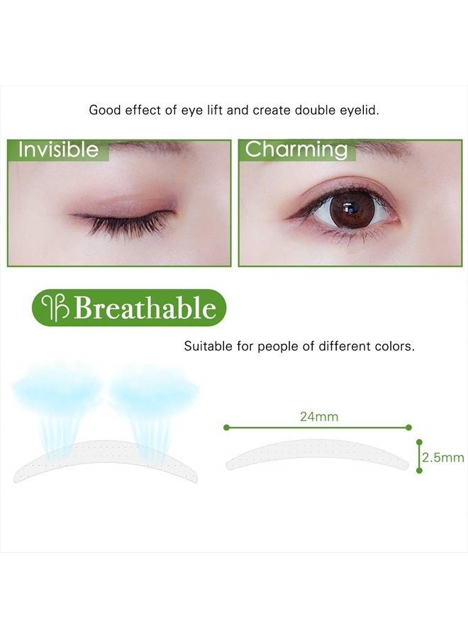 400Pcs Natural Invisible Single Side Eyelid Tape Stickers Medical-use Fiber Eyelid Lift Strip, Instant Eye Lift Without Surgery, Perfect for Uneven Mono-Eyelids, Slim