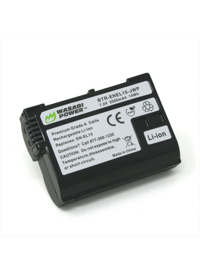 Battery for Nikon EN-EL15 and Nikon 1 V1, D600, D610, D800, D800E, D810, D7000, D7100