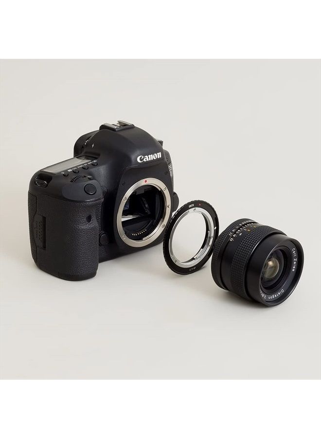 Lens Mount Adapter: Compatible with Contax/Yashica (C/Y) Lens to (EF/EF-S) Camera Body