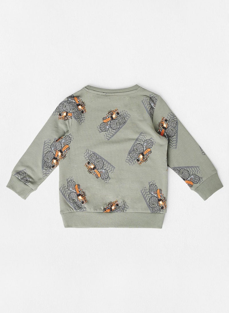 Kids All Over Print Long Sleeve Sweatshirt