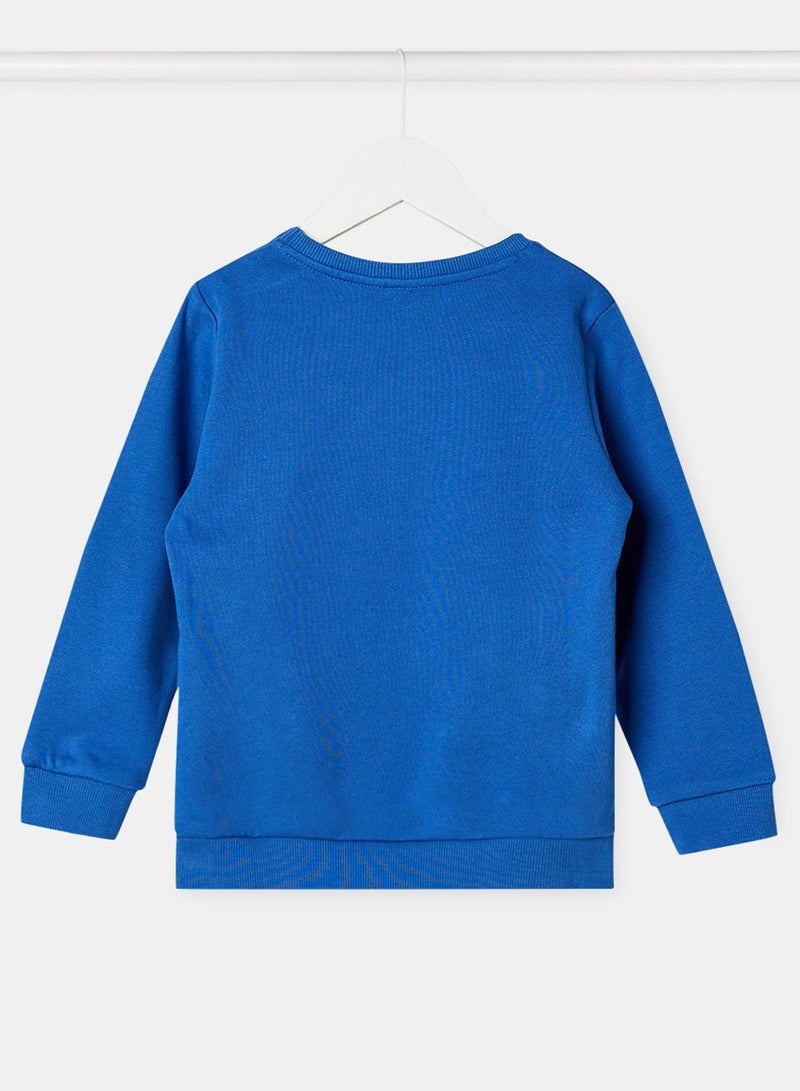 Kids Graphic Round Neck Sweatshirt