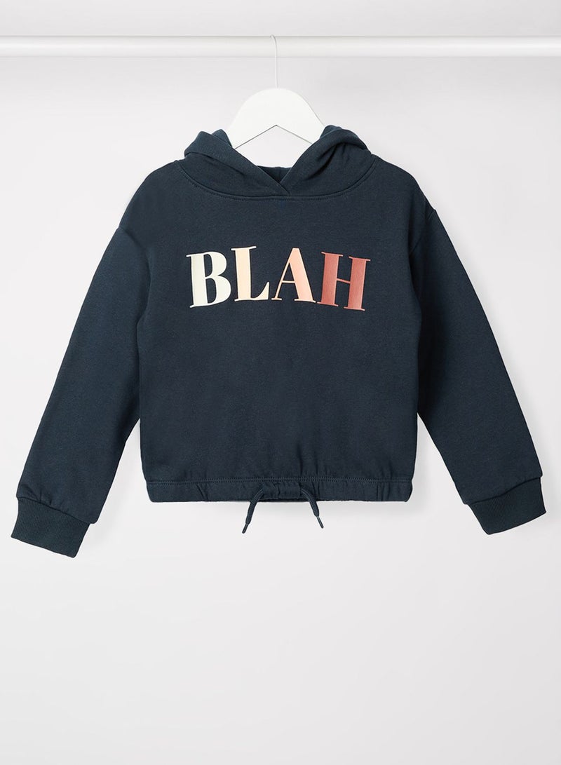 Kids Slogan Hoodie