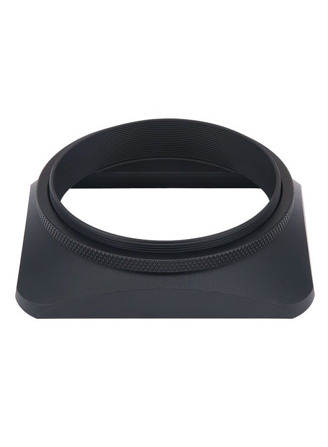 62mm Square Metal Screw-in Mount Lens Hood Shade with Cap for 62mm Canon Nikon Sony Leica Leitz Carl Zeiss Voigtlander Nikkor Panasonic Fujifilm Olympus Lens and Other 62mm Filter Thread Lens