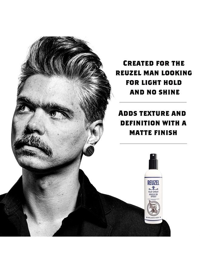 Reuzel Clay Spray, Adds Texture and Definition, 12 oz