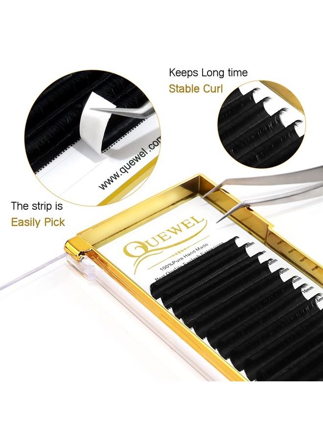 Volume Eyelash Extensions 0.07 D Curl 16mm Volume Lashes 2D-20D Easy Fan Lash Self Fanning|0.03/0.05/0.07/0.10/0.12 C/D Single 8-25mm Mix 8-15 9-16 15-20 20-25|（0.07 D 16mm）