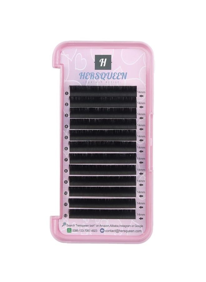 Individual Eyelashes Extensions .07 C Curl D Curl Salon Tray Russian Volume Lash Tray False Eyelashes Korean PBT Faux Mink Silk Lash Semi Permanent Natural Eyelash Extensions .10 .15 .20 J B Curl