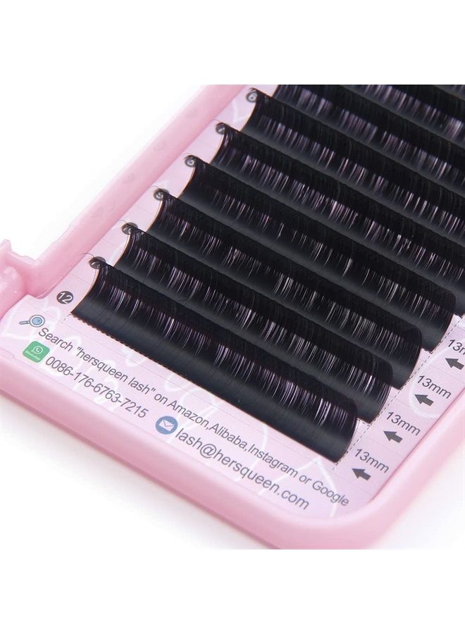 Individual Eyelashes Extensions .07 C Curl D Curl Salon Tray Russian Volume Lash Tray False Eyelashes Korean PBT Faux Mink Silk Lash Semi Permanent Natural Eyelash Extensions .10 .15 .20 J B Curl