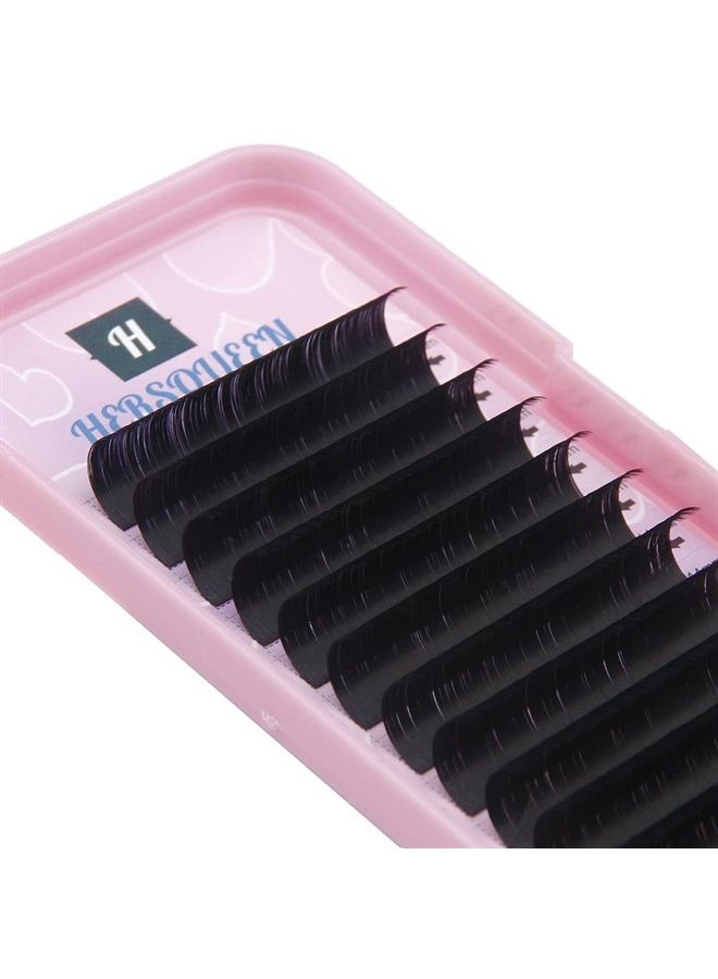 Individual Eyelashes Extensions .07 C Curl D Curl Salon Tray Russian Volume Lash Tray False Eyelashes Korean PBT Faux Mink Silk Lash Semi Permanent Natural Eyelash Extensions .10 .15 .20 J B Curl