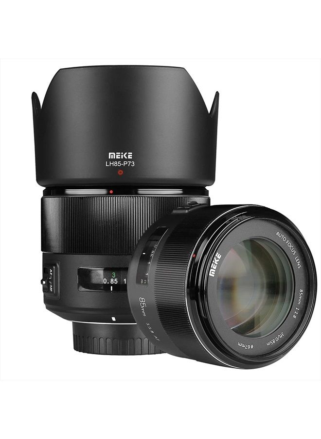 85mm f1.8 Wide Aperture Full Frame Auto Focus Telephoto Lens for Nikon F Mount DSLR Camera and Compatible with Nikon APS-C Cameras D610 D750 D780 D810