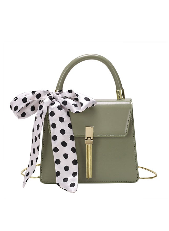 Decorative Scarf Versatile Ladylike Bag Green