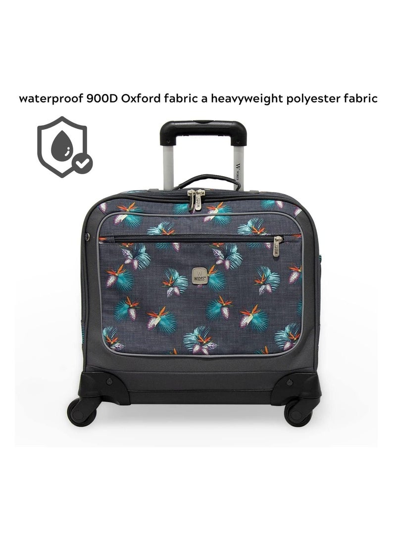 4 Wheeled Kids Trolley School Bag with Lunch Bag and Pencil Case