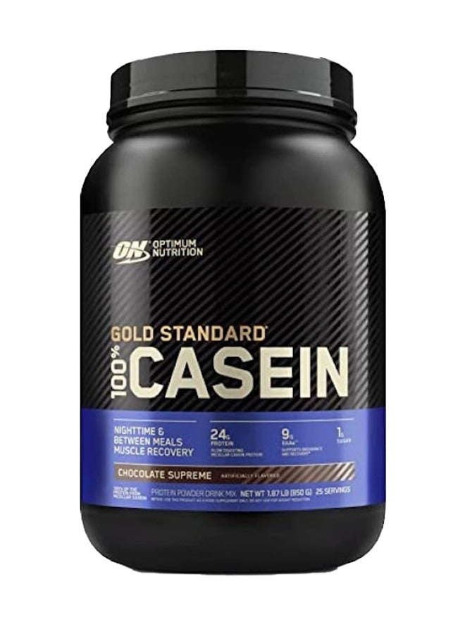 Gold Standard 100% Micellar Casein Protein Powder, 24 Grams of Protein, Slow Digesting, Helps Keep You Full, Overnight Muscle Recovery - Chocolate Supreme, 1.87 Lbs, 25 Servings (850 G)