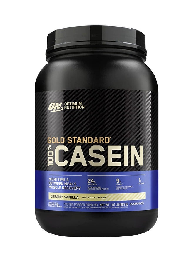 Gold Standard 100% Micellar Casein Protein Powder, 24 Grams of Protein, Slow Digesting, Helps Keep You Full, Overnight Muscle Recovery - Creamy Vanilla, 1.81 Lbs, 25 Servings (825 G)