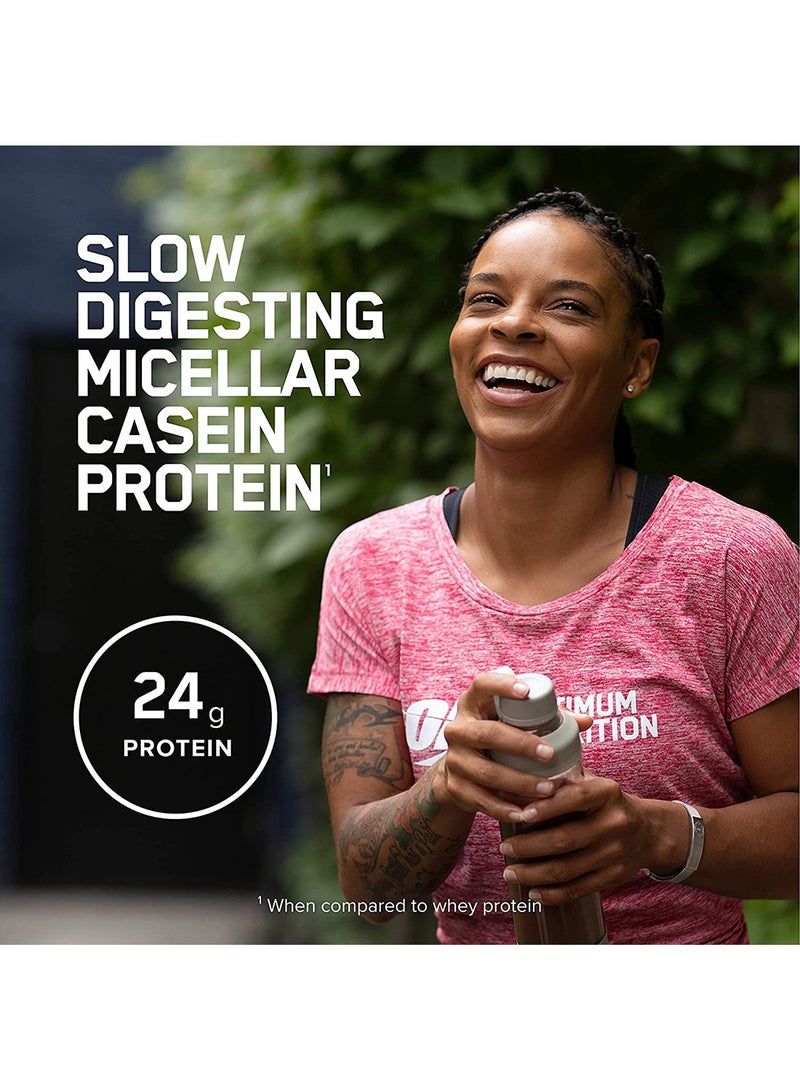 Gold Standard 100% Micellar Casein Protein Powder, 24 Grams of Protein, Slow Digesting, Helps Keep You Full, Overnight Muscle Recovery - Creamy Vanilla, 1.81 Lbs, 25 Servings (825 G)