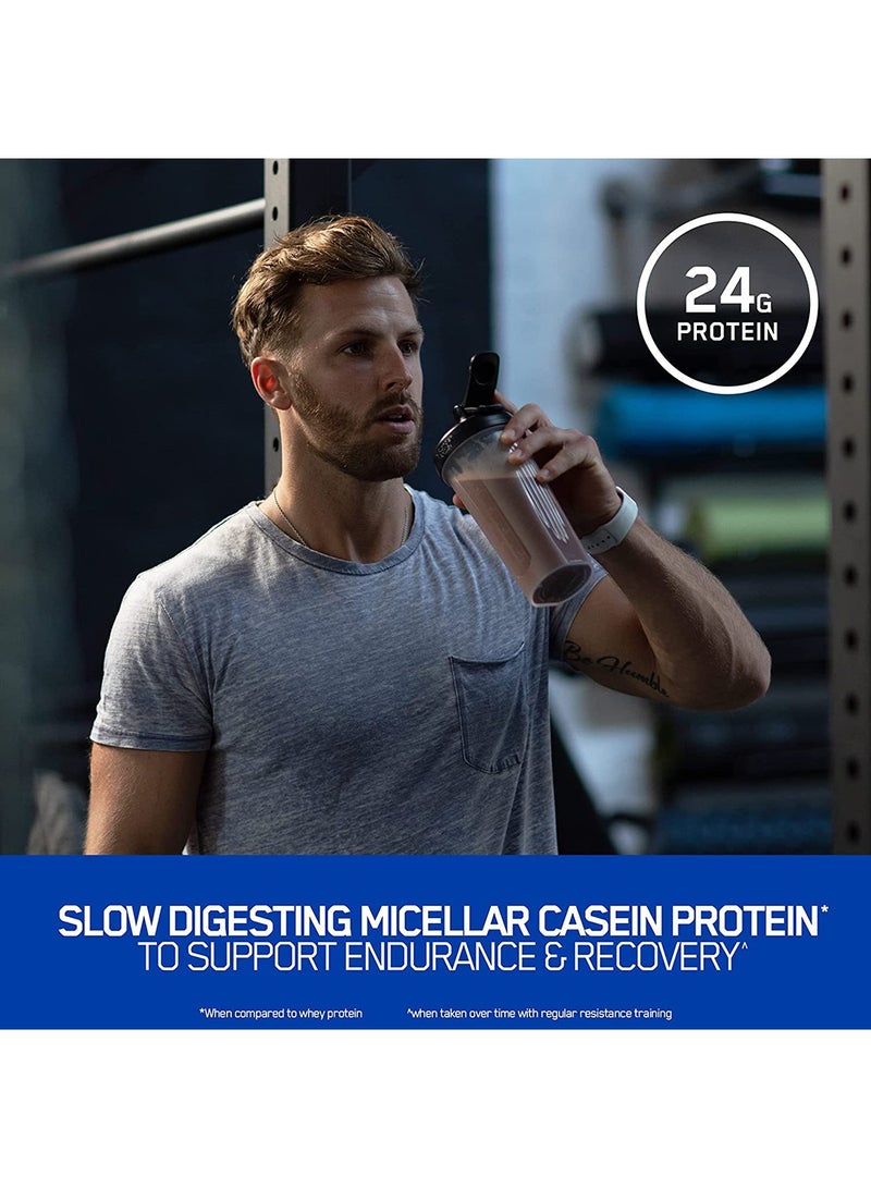 Gold Standard 100% Micellar Casein Protein Powder, 24 Grams of Protein, Slow Digesting, Helps Keep You Full, Overnight Muscle Recovery - Creamy Vanilla, 1.81 Lbs, 25 Servings (825 G)