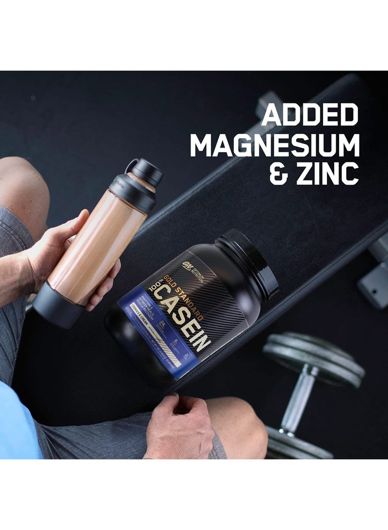 Gold Standard 100% Micellar Casein Protein Powder, 24 Grams of Protein, Slow Digesting, Helps Keep You Full, Overnight Muscle Recovery - Creamy Vanilla, 1.81 Lbs, 25 Servings (825 G)