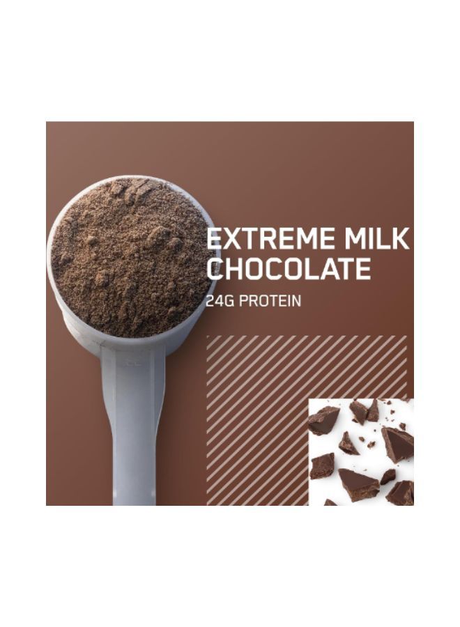Gold Standard 100% Whey Protein Powder Primary Source Isolate, 24 Grams of Protein for Muscle Support and Recovery - Extreme Milk Chocolate, 2 Lbs, 28 Servings (907 Grams)