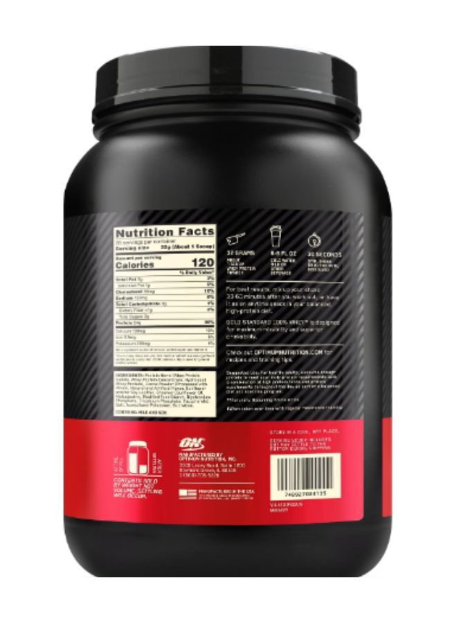 Gold Standard 100% Whey Protein Powder Primary Source Isolate, 24 Grams of Protein for Muscle Support and Recovery - Extreme Milk Chocolate, 2 Lbs, 28 Servings (907 Grams)
