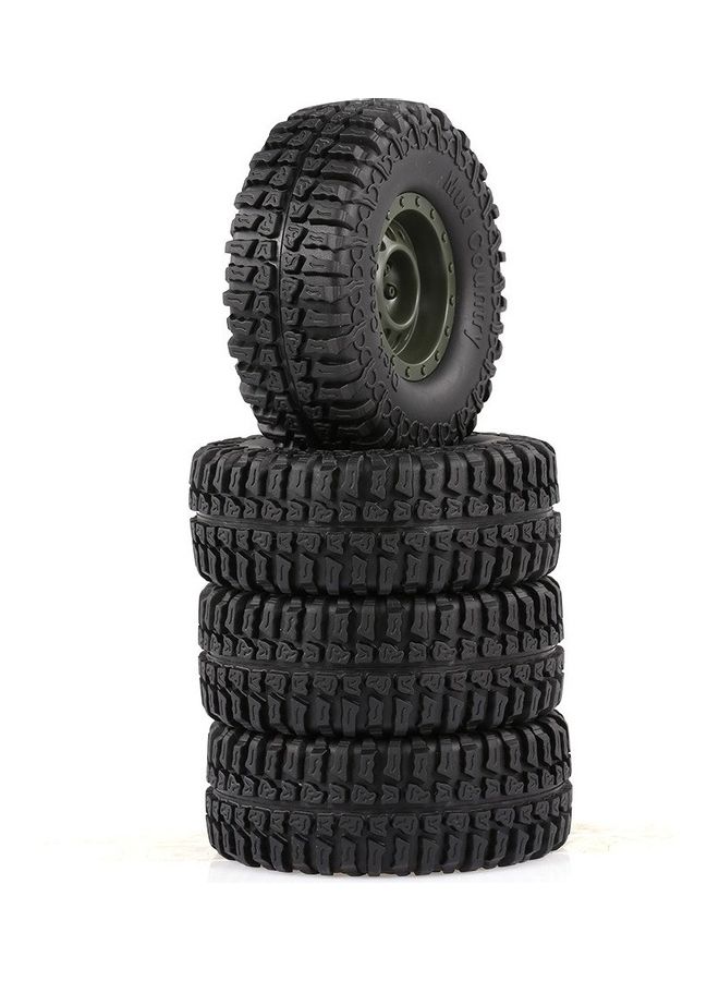4-Piece Rim Rubber Tire 1.9inch