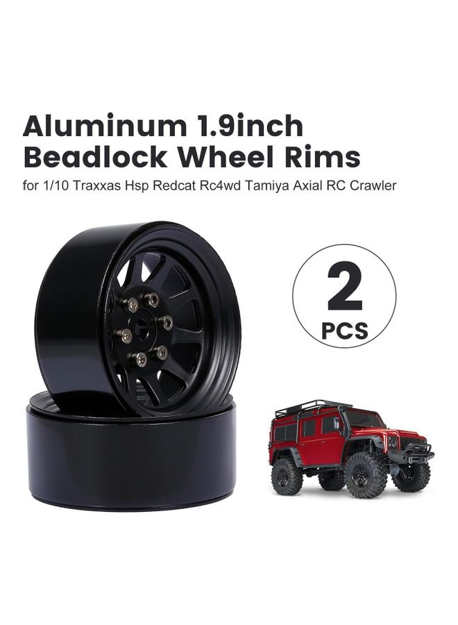2-Piece Crawler Aluminum Wheels For RC Car