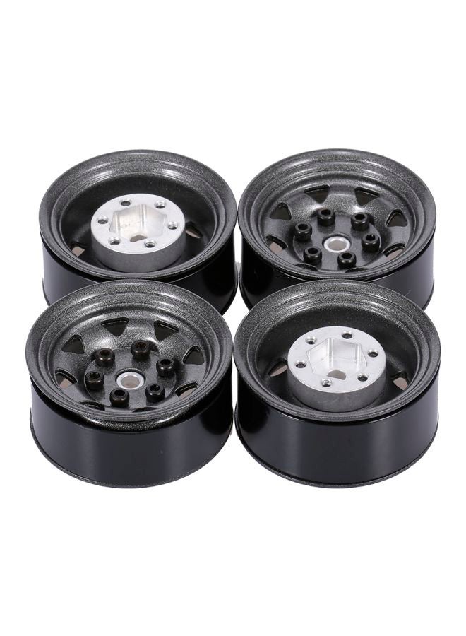 Pack Of 4 RC Car Metal Wheel Rims RM11874GY-L 1.55inch