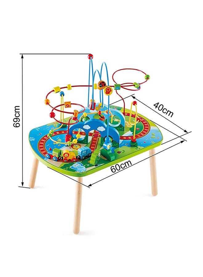 4-Piece Jungle Adventures Railway Table With Engine Set E3824