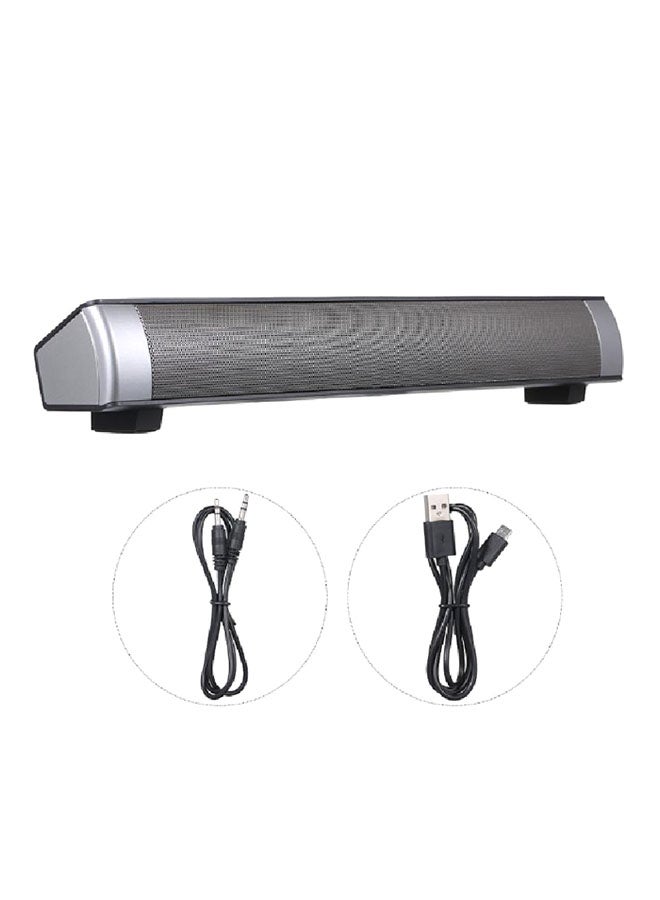 Powerful Bluetooth TV Sound Soundbar V5163B Grey