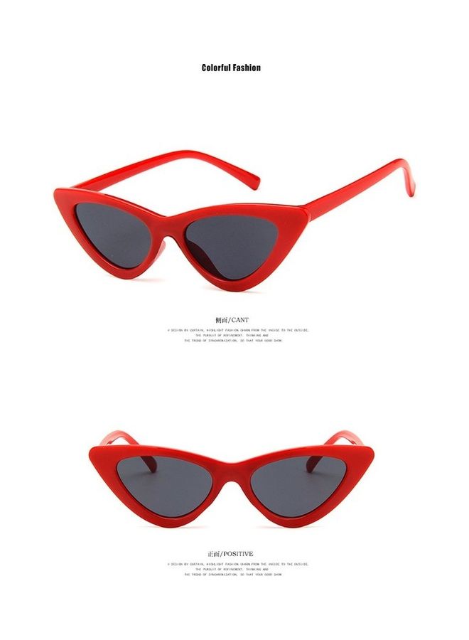 Kids' Uv400 Triangular Cat Eye Sunglasses
