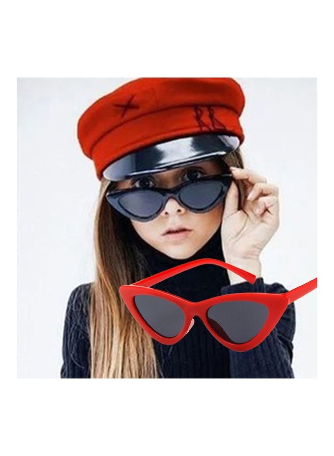 Kids' Uv400 Triangular Cat Eye Sunglasses