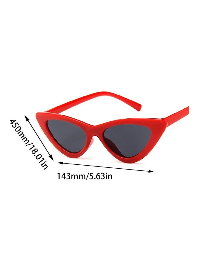 Kids' Uv400 Triangular Cat Eye Sunglasses