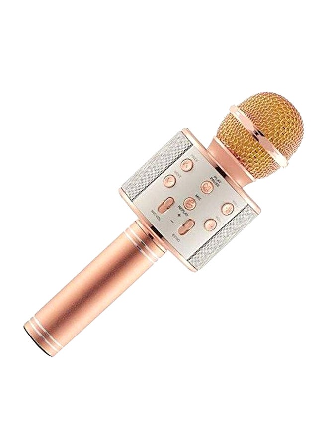 Bluetooth Karaoke Microphone WS858 Rose Gold/Silver