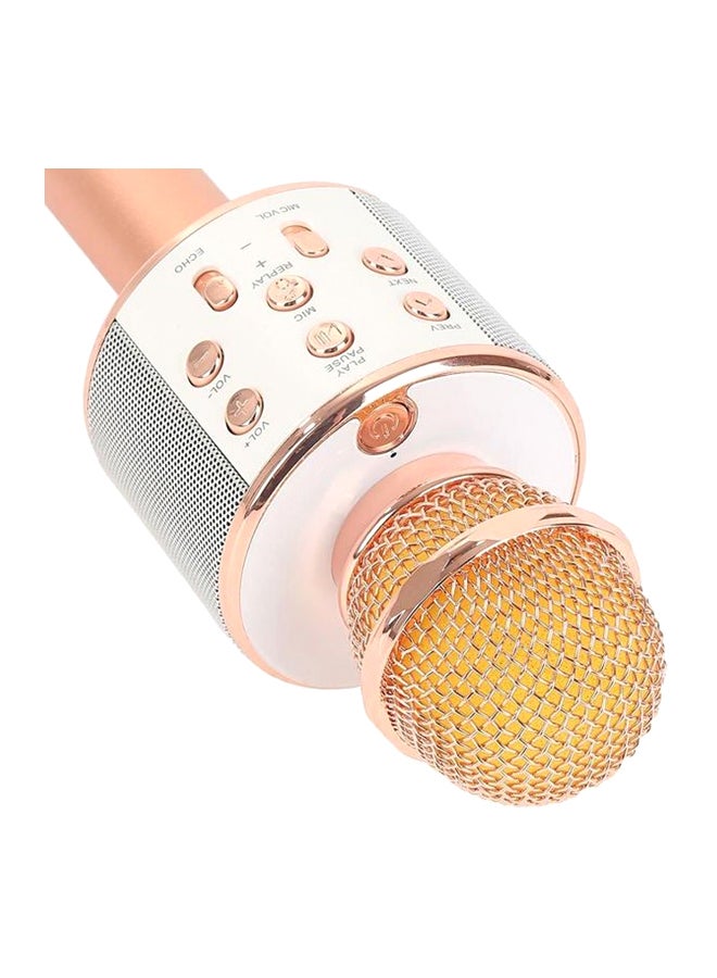 Bluetooth Karaoke Microphone WS858 Rose Gold/Silver