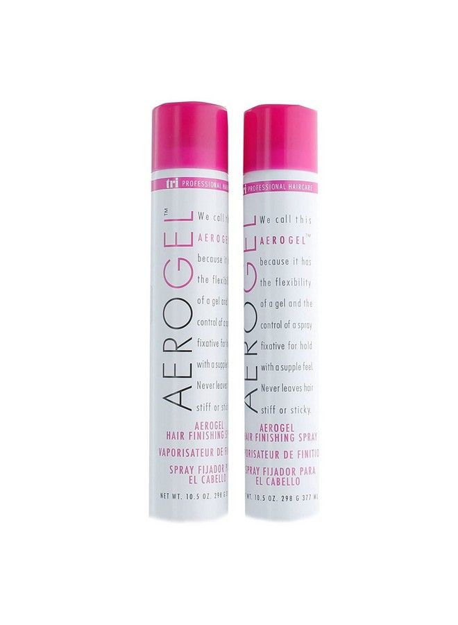 Tri Aerogel Hairspray Nontoxic Hair Finishing Spray For Styling Volumizing And Holding Curly Hair With Flexible Hold For Women And Men Pack Of 2 (10.5 Oz)