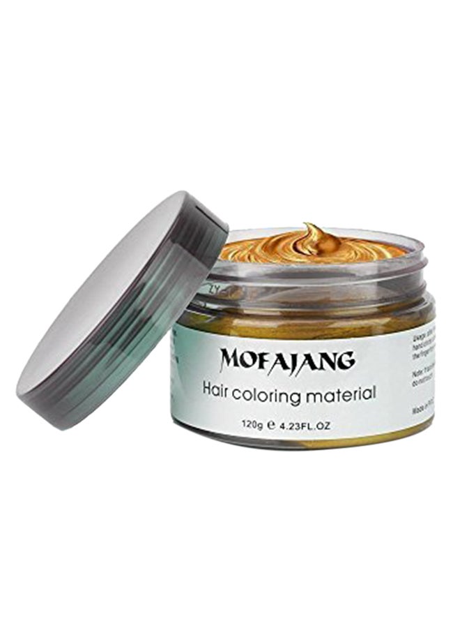 Mofajang Hair Wax Dye Styling Cream Mud, Natural Hairstyle Color Pomade, Washable Temporary, Gold Multicolour 0.160143787kg