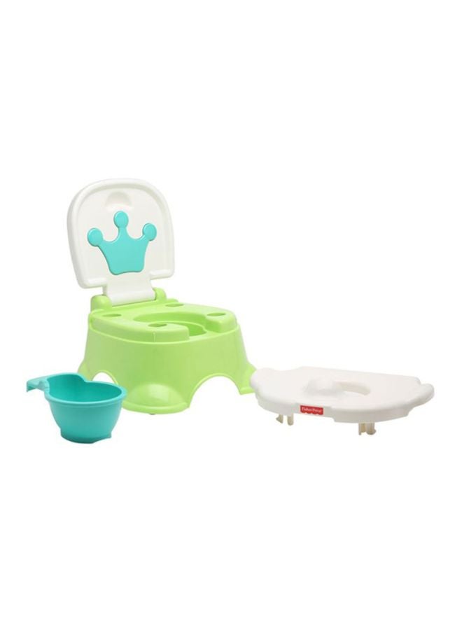 3-In-1 Royal Stepstool Potty - Green/White/Blue