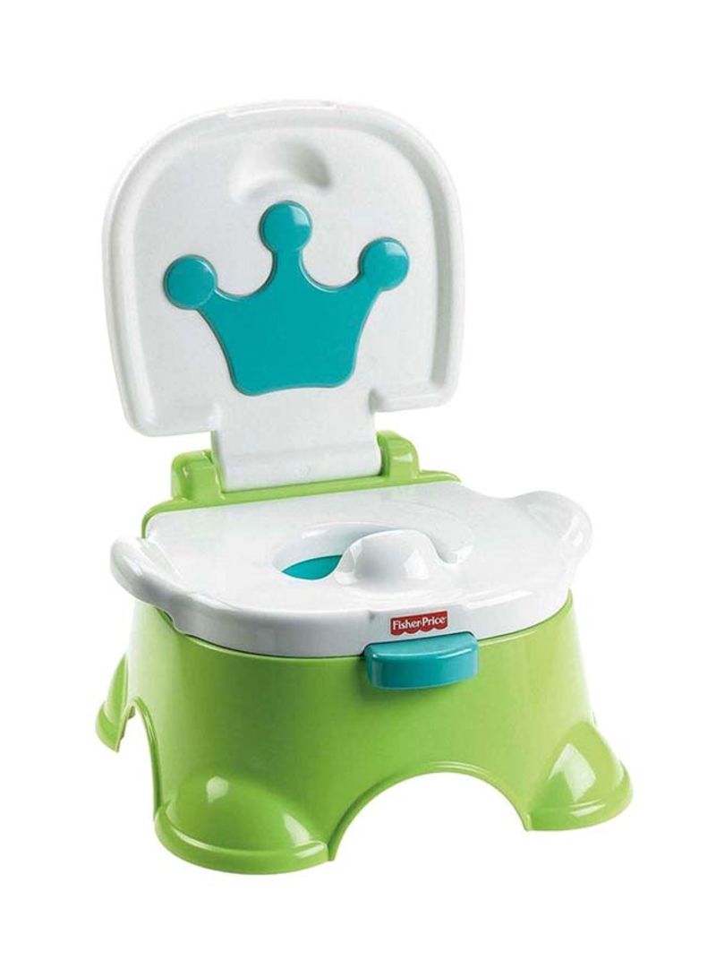 Royal Step Potty Stool - Green/White/Blue