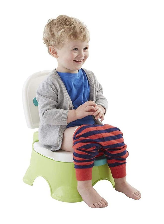 Royal Step Potty Stool - Green/White/Blue