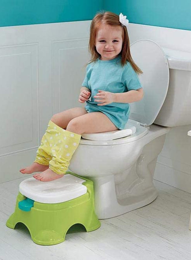 Royal Step Potty Stool - Green/White/Blue