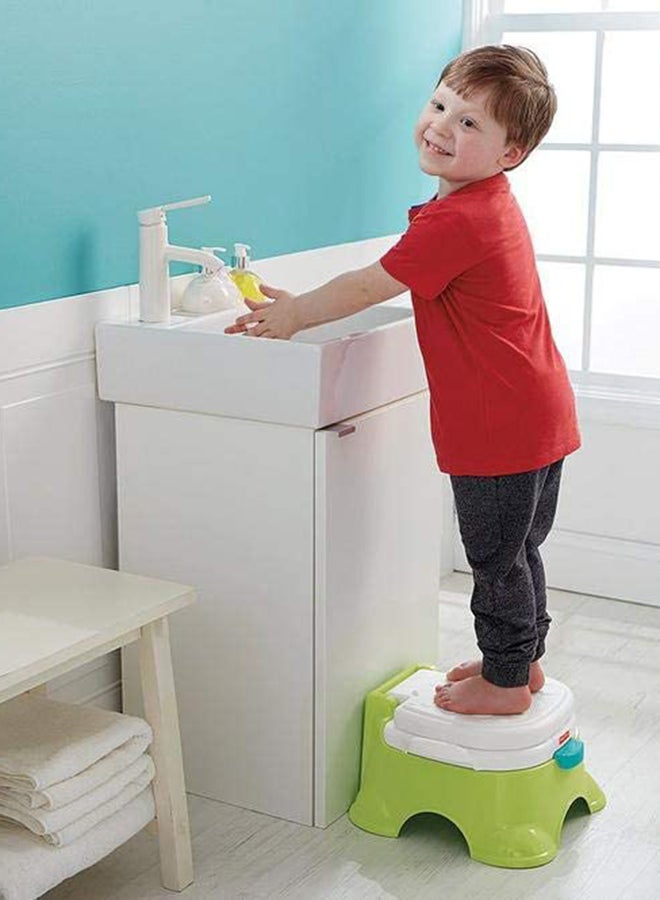 Royal Step Potty Stool - Green/White/Blue