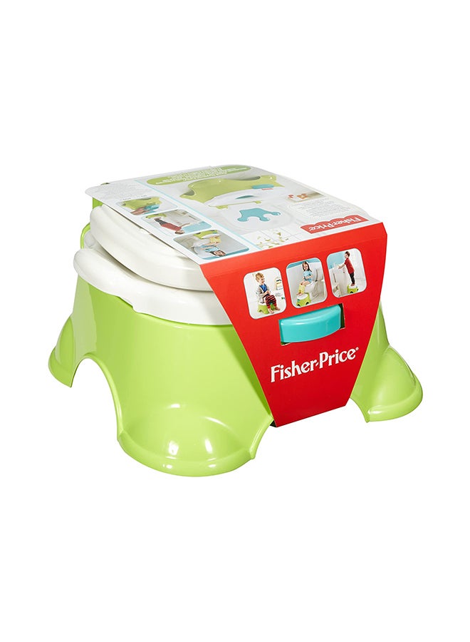 Royal Step Potty Stool - Green/White/Blue