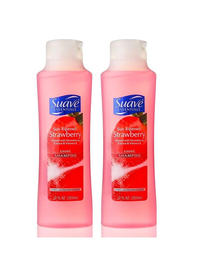 Essentials Sun Ripened Strawberry Shampoo 12 oz - Pack of 2