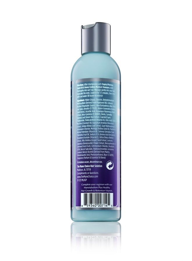 Tropical Moringa Sweet Oil & Honey Endless Moisture Rinse Out or Leave In Conditioner, 8 Ounce