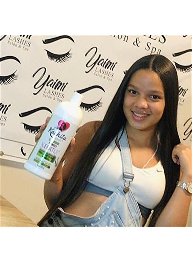 Brazilian Keratin Treatment Formaldehyde Free Kachita Spell Hair Straighteners 32 floz 1 Litre No Formol Made in USA