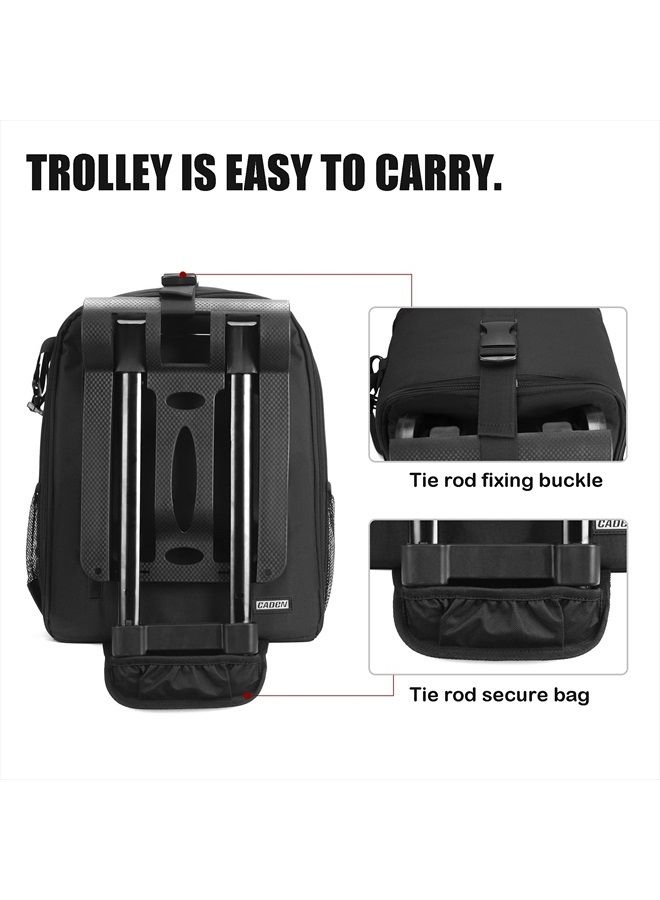 Camera Backpack Bag Professional for DSLR/SLR Mirrorless Camera Waterproof, Camera Case Compatible for Sony Canon Nikon Camera and Lens Tripod Accessories (Large, 5.0 Black)