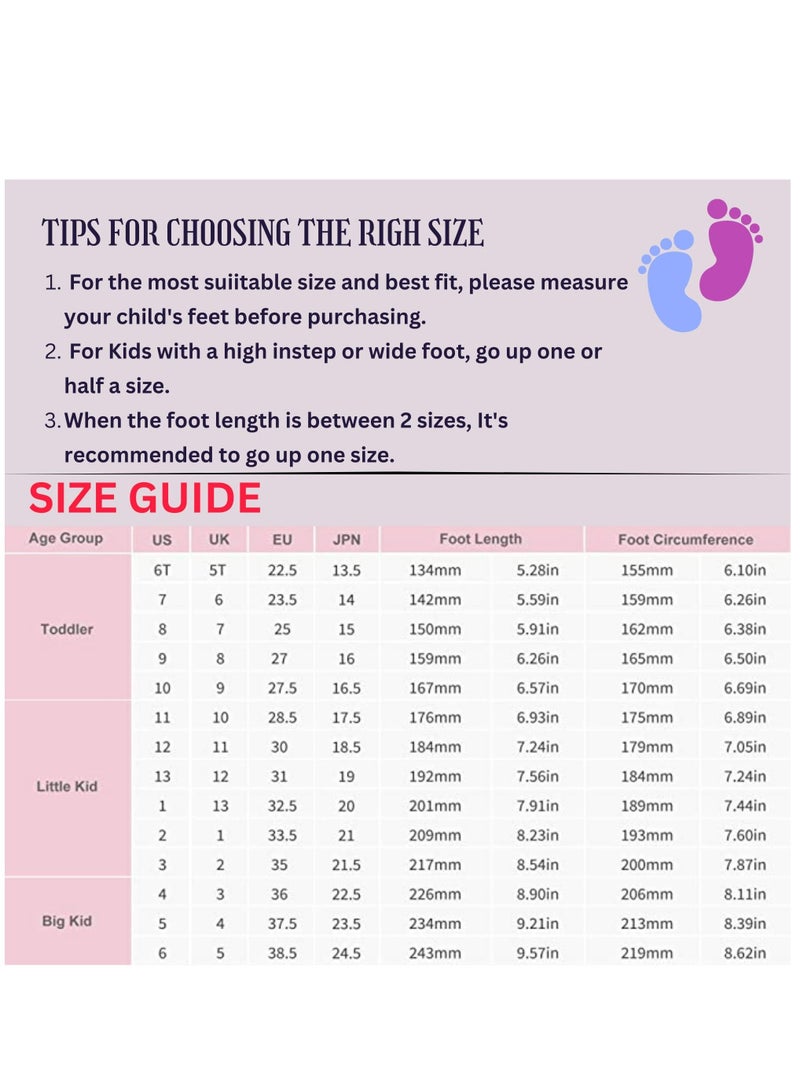 Girls’ Casual Sneakers – Lightweight Glitter Lace-Up Shoes with Hook & Loop Strap, Cushioned Sole, and Breathable Design for School and Everyday Play