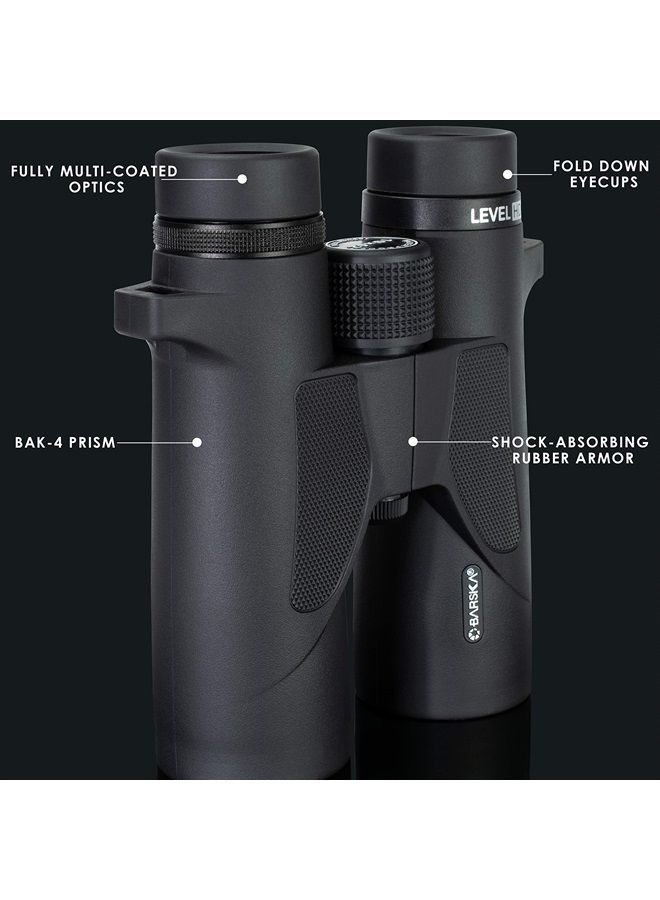 AB12772 Level HD Waterproof Binoculars 10x42, Black