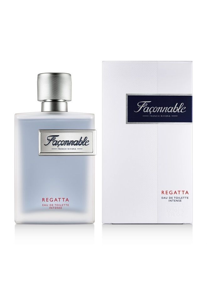 Façonnable - Regatta 3 Fl Oz (90ml) - Eau De Toilette Intense Homme - Senteur Boisée & Aquatique