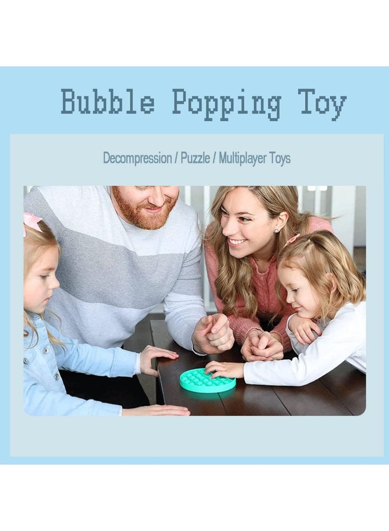 4PCS Rainbow Push Pop Bubble Fidget Sensory Toy,Bubble Popping Fidget Toy for Kids Adults,Sensory Irritability Toy for Autism