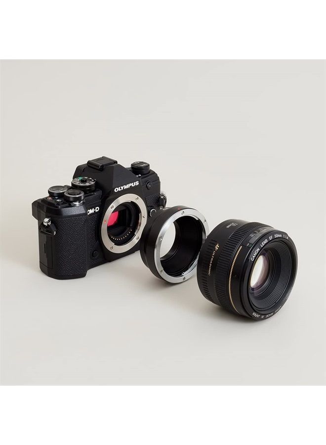 Lens Mount Adapter: Compatible with Canon (EF/EF-S) Lens to Micro Four Thirds (M4/3) Camera Body